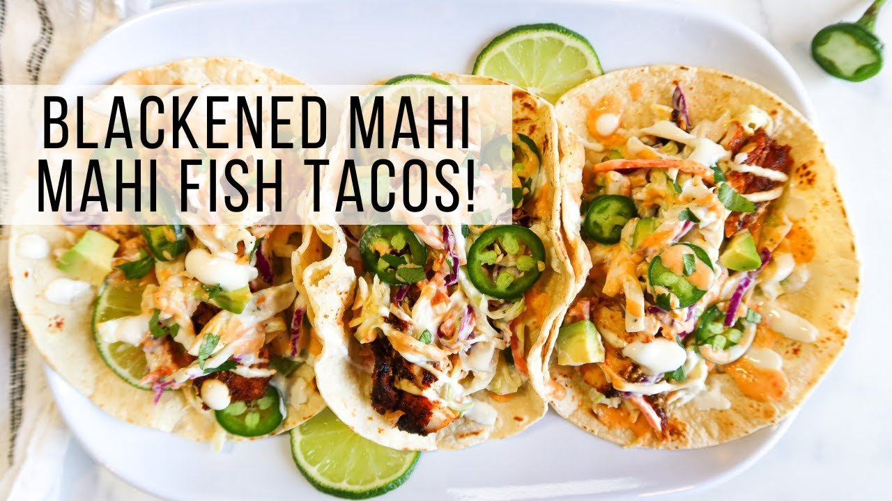 Blackened Fish Tacos with Slaw